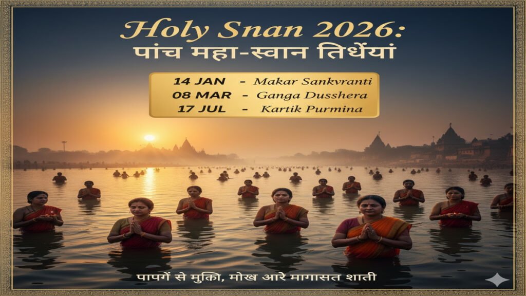 Holy Snan 2026 : धर्म, ध्यान और डुबकी, 2026 के महा-स्नान की प्रमुख तिथियां नोट करें