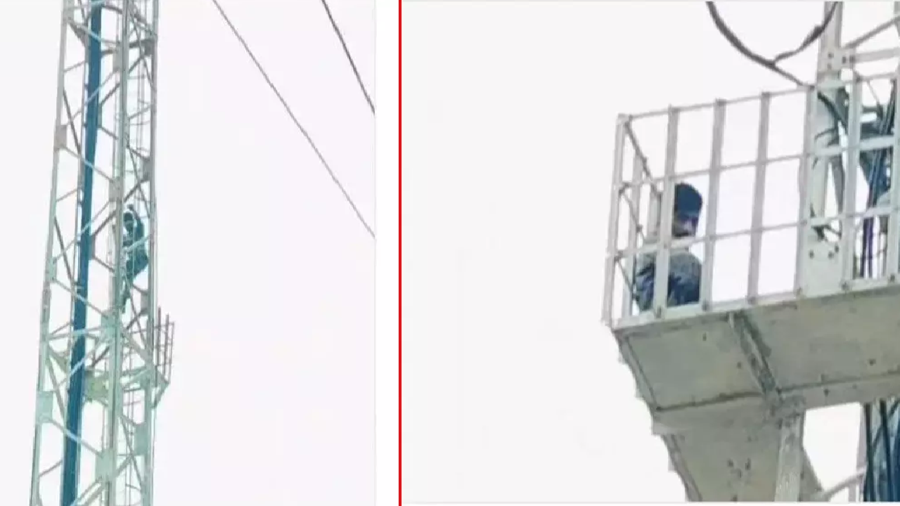 Chhattisgarh Tower Suicide Threat : 40 फीट ऊपर मौत का खेल , ‘एकतरफा प्यार’ का हाई-वोल्टेज ड्रामा, 4 घंटे बाद सलाखों के पीछे पहुंचा सिरफिरा