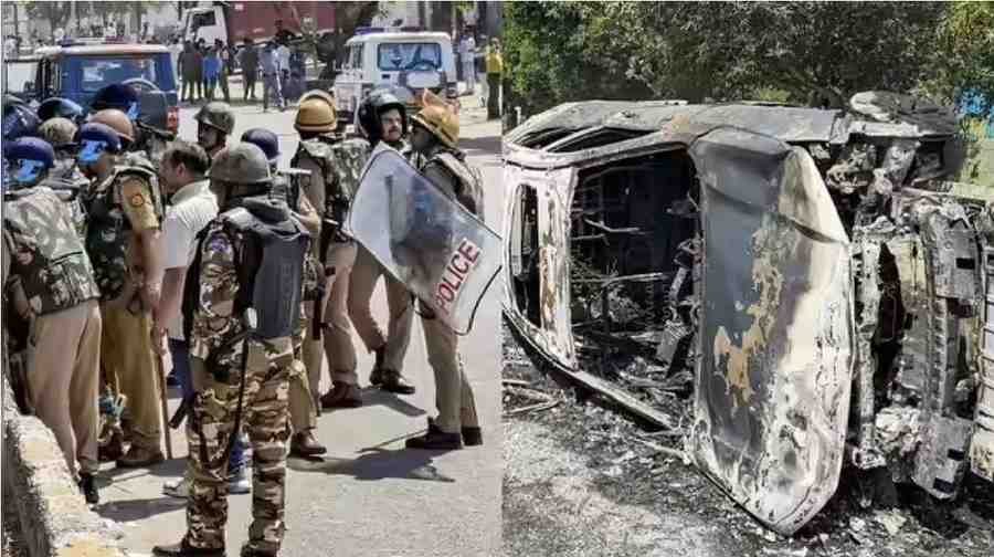 Employees Protest : पुलिस पर भारी पड़े प्रदर्शनकारी , चारों तरफ से पथराव में घिरी पुलिस, हालात काबू करने के लिए कड़े कदम Employees Protest