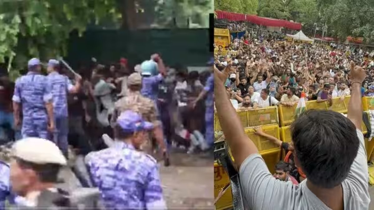 Sonam Wangchuk News : संसद मार्च के दौरान जंतर-मंतर पर हंगामा, पुलिस और प्रदर्शनकारियों के बीच तीखी झड़प