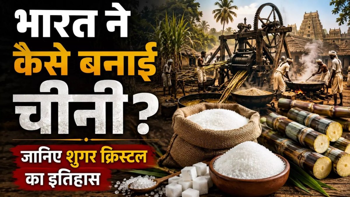 Bharat ne kaise banayi cheeni : भारत से दुनिया तक पहुंची चीनी’ जानिए ‘शर्करा’ से Sugar बनने और क्रिस्टल तैयार होने की रोचक कहानी