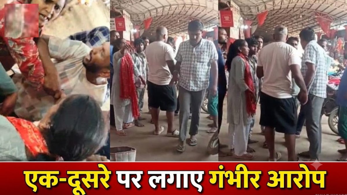 VIDEO: महामाया मंदिर के गेट पर दो पक्षों में जमकर विवाद, एक-दूसरे पर लगाए गंभीर आरोप