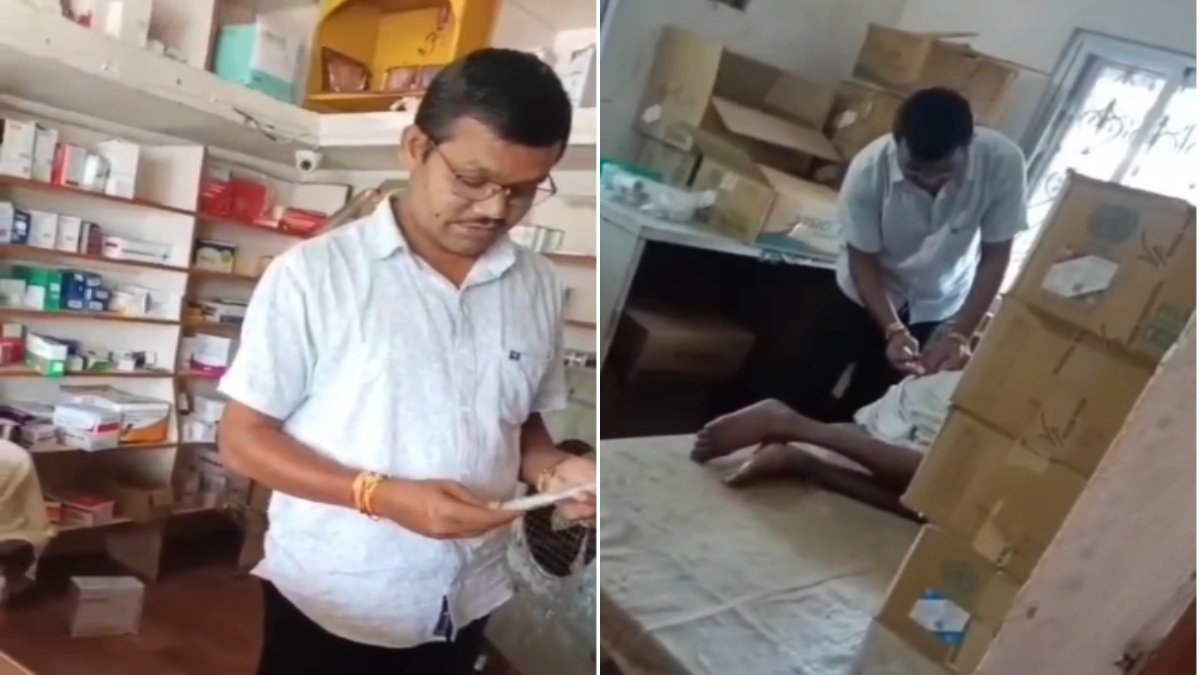 CG NEWS : मेडिकल स्टोर में डॉक्टर की तरह इलाज करता दिखा शख्स, VIDEO वायरल’ अफसर बोले- होगी जांच