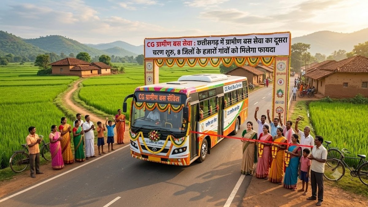 CG Rural Bus Service: एक साल में 850 गांव जुड़े, अब 4,368 नए गांवों तक पहुंचेगी बस